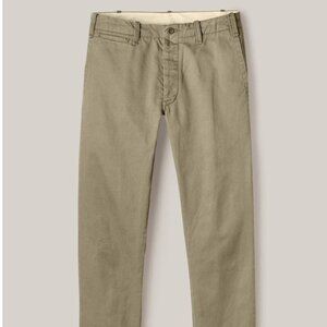 BUCK MASON Slub Twill Officer Pant 34x32